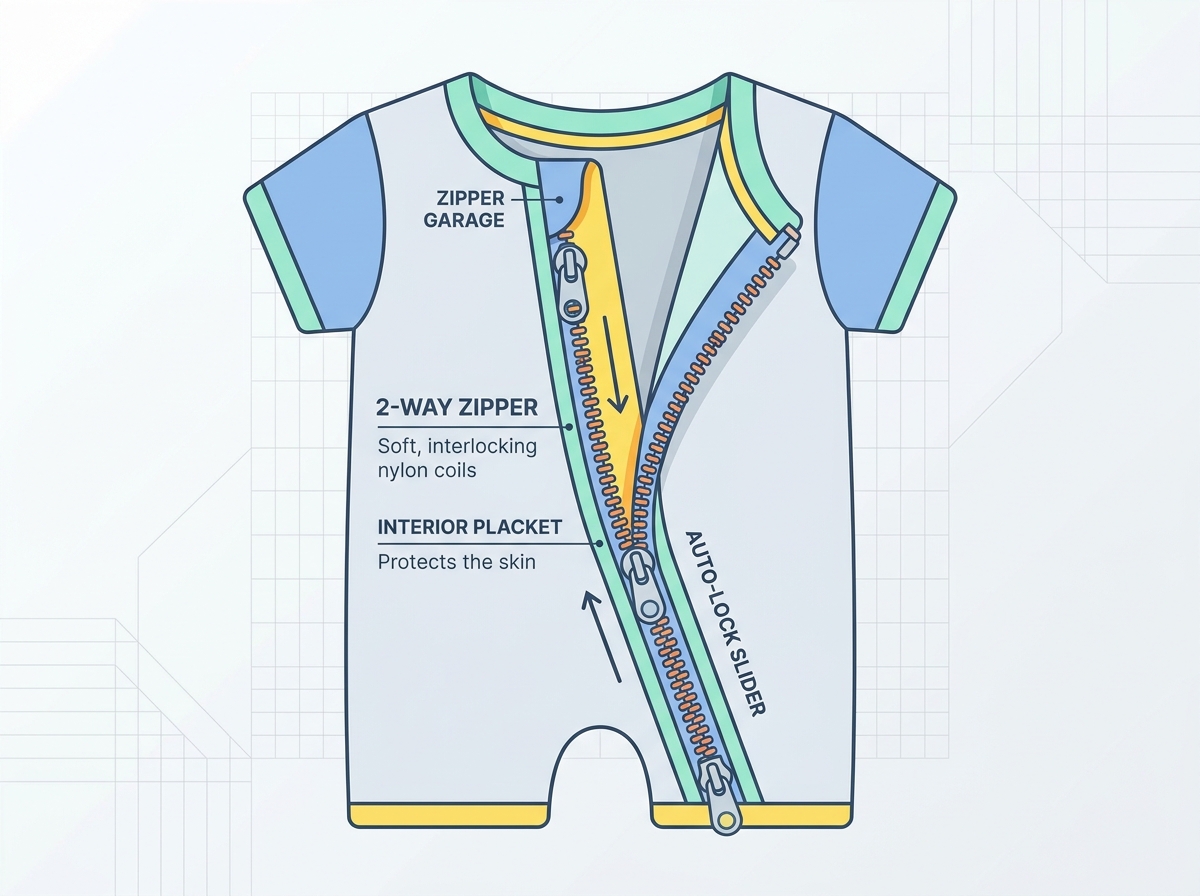 Baby Romper Zipper Specifications